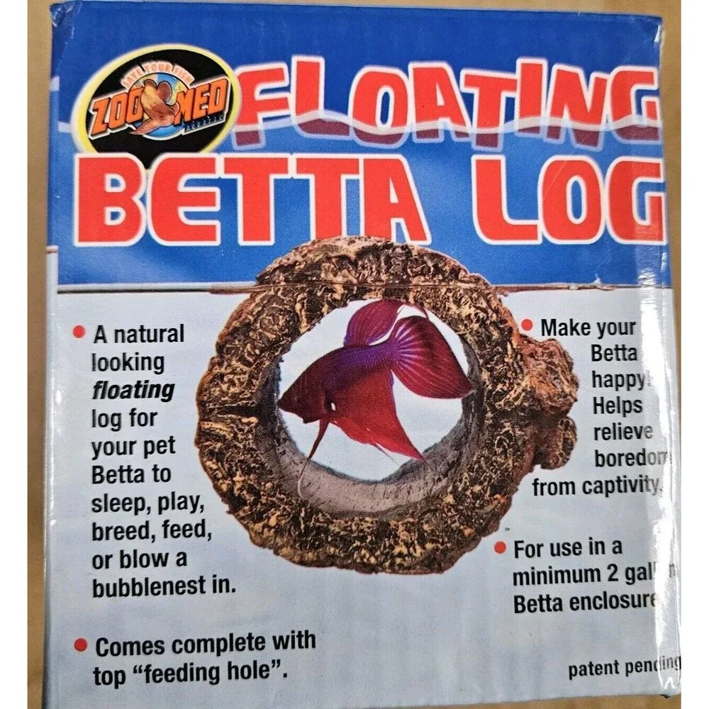 Zoo Med Labs Betta Floating Logs is Safe Cover and Reduces Stress For Fish